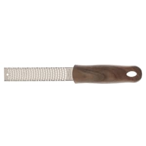132-M37178 10" Bar Zester w/ Cover - Walnut Handle, Stainless