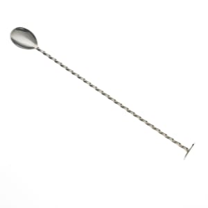 132-M37018 11 13/16" Bar Spoon w/ Muddler End, Stainless