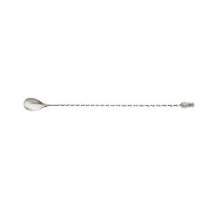 132-M37012PIN 13 1/4" Bar Spoon w/ Pineapple End, Stainless