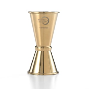 132-M37000GD Double Japanese Style Jigger - 1/2 oz & 3/4 oz, Gold