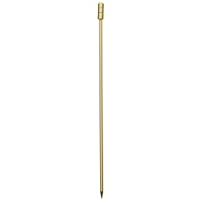132-M37030GD 4 3/8" Cocktail Pick w/ Grooved Top, Gold