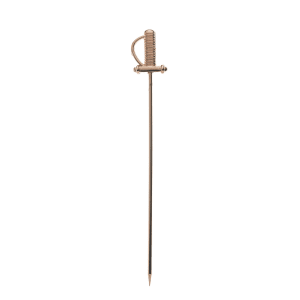 132-M37065CP 4 5/8" Cocktail Pick w/ Sword Top, Copper