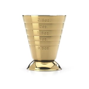 132-M37069GD 2.5 oz Bar Measuring Cup, Gold