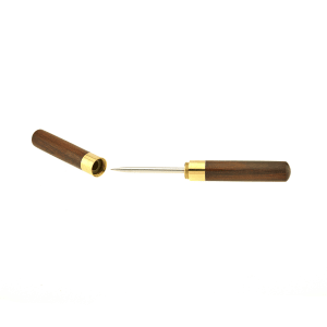 132-M37078 6 3/4" Ice Pick w/ Natural Wood Handle - Stainless Steel