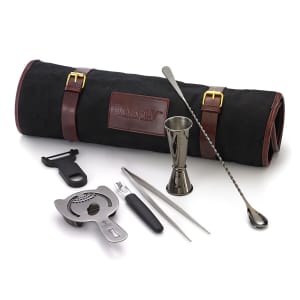 132-M37100BK 7-Piece Cocktail Mixing Set - Gun Metal Black