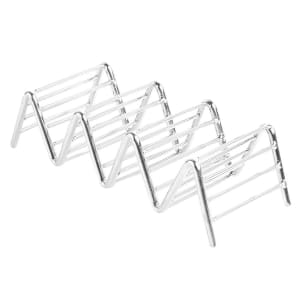 284-481858 Taco Holder - Holds 3 to 4 Tacos, Stainless Steel