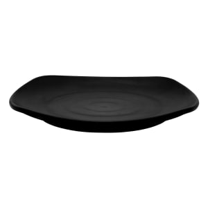 284-P1175BK 11 3/4" Square Melamine Square Plate, Black