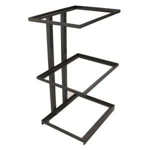 284-MTS20LMG 3 Tier Merchandising Stand - 12"L x 9 1/4"W x 20 1/2"H, Metal, Black