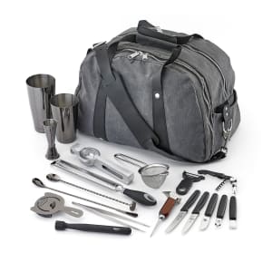 132-M37103BK 18-Piece Cocktail Mixing Set - Gun Metal Black