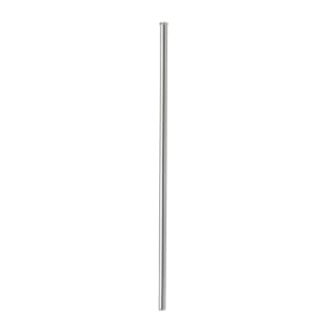 Winco SSTW-8C Silver 1/4 x 8 1/2 Stainless Steel Drinking Straw Set with Cleaning Brush