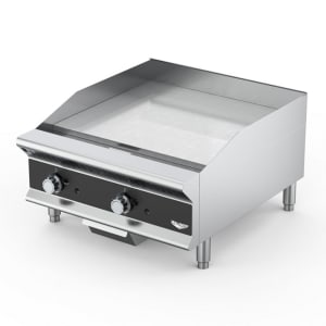 175-GGMDT24 24" Gas Griddle w/ Thermostatic Controls - 1" Steel Plate, Convertible
