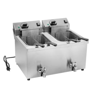 175-CF43600DUAL Countertop Electric Fryer - (2) 15 lb Vat, 208-240v/1ph