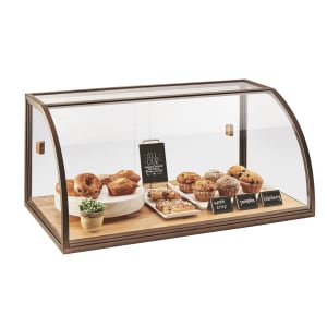 151-3611 Full-Service Pastry Display Case w/ Sliding Doors - Antique Metal Frame, Acrylic