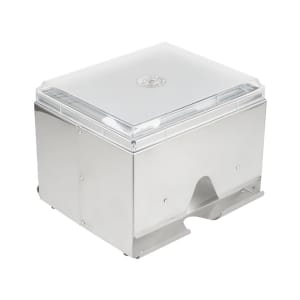 175-381028 Double Sided Straw Dispenser - 400 Capacity, Silver