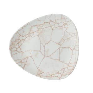 893-KTAMTR91 9" Round Studio Prints® Plate - Ceramic, Kintsugi Coral
