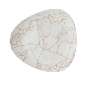 893-KTAMTR71 7" Round Studio Prints® Plate - Ceramic, Kintsugi Coral