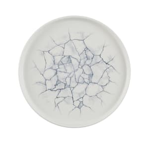 893-KTPGWP261 10 2/8" Round Studio Prints® Walled Plate - Ceramic, Kintsugi Pearl Gray