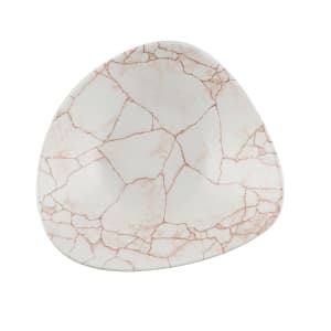893-KTAMTRB91 21 oz Triangular Studio Prints® Bowl - Ceramic, Kintsugi Coral