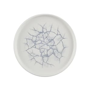893-KTPGWP211 8 11/16" Round Studio Prints® Walled Plate - Ceramic, Kintsugi Pearl Gray