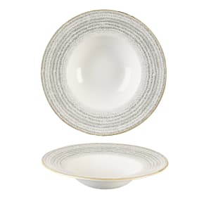 893-SPSGVWBL1 16 1/2 oz Round Studio Prints® Wide Rim Bowl - Ceramic, Stone Gray