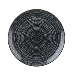 893-SPCBEVP61 6 1/2" Round Studio Prints® Coupe Plate - Ceramic, Charcoal Black