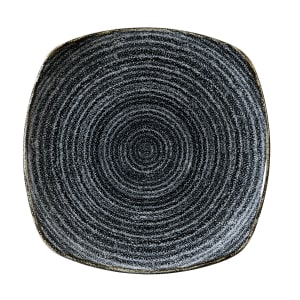 893-SPCBSP111 10" Square Studio Prints® Plate - Ceramic, Charcoal Black