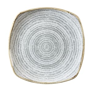893-SPSGSP111 10" Square Studio Prints® Plate - Ceramic, Stone Gray