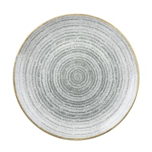 893-SPSGEV101 10 1/4" Round Studio Prints® Coupe Plate - Ceramic, Stone Gray