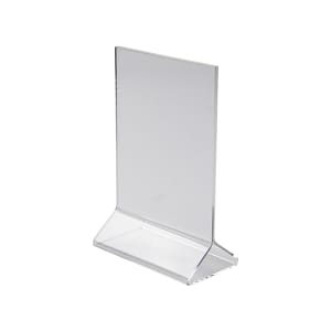 080-ATCH46 Tabletop Menu Card Holder - 4" x 6", Acrylic