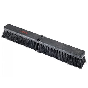 080-BRFF24K 24" Push Broom Head w/ Fine/Medium Bristles, Black