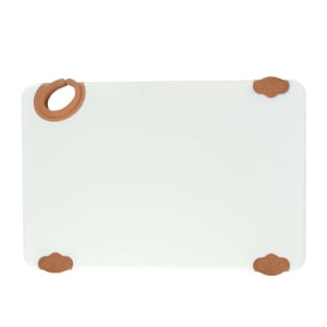 080-CBN1218BN Plastic Cutting Board - 12" x 18", Brown