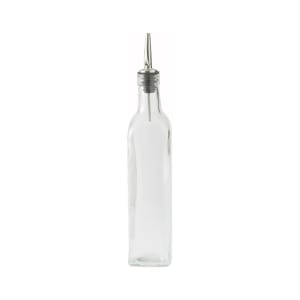 080-GOB16 16 oz Cruet w/ Stainless Steel Pourer - Glass, Clear