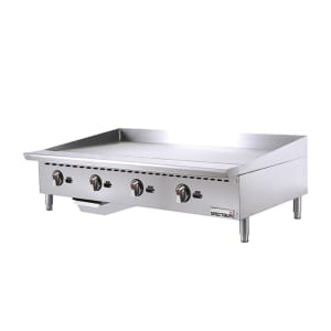 080-NGGD48M 48" Gas Griddle w/ Manual Controls - 3/4" Steel Plate, Natural Gas, Convertible