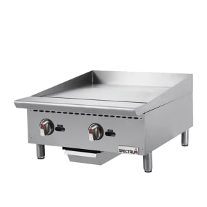 080-NGGD24M 24" Gas Griddle w/ Manual Controls - 3/4" Steel Plate, Natural Gas, Convertible
