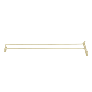 080-GH24 24" Wire Glass Hanger, Brass Plated