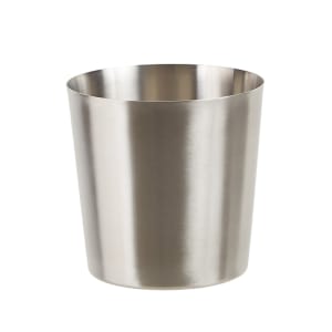 080-SFC35 3 1/4" Round French Fry Cup - Satin Finish, Stainless