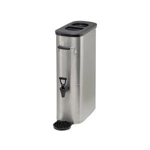 080-SSBD3 3 gal Narrow Iced Tea Dispenser w/ Handles, Stainless Steel