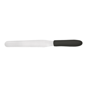080-TKPS7 7 15/16" Decorating & Icing Spatula w/ Black Plastic Handle, Stainless Steel Blade