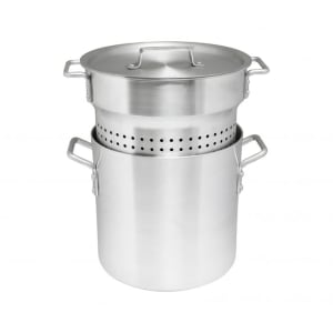 438-ALSKPC112 3 Piece 12 qt Pasta Cooker - Aluminum