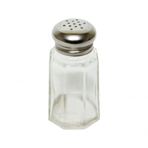 438-GLTWPS002 1 1/4 oz Salt/Pepper Shaker - Glass, 2"H