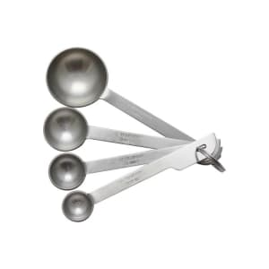 Vollrath 47031 Stainless Steel Long Handle 5 Piece Measuring Spoon Set