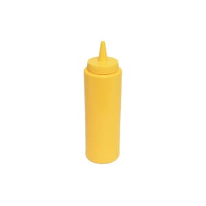 438-PLTHSB008Y 8 oz Plastic Squeeze Bottle, Yellow