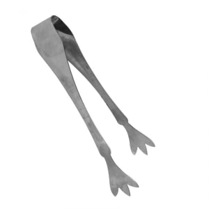 438-SLIT007 6 1/4"L Stainless Ice Tongs