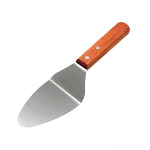 438-SLTWPS002 Pie Server w/ 3" x 4 1/2" Blade & Wood Handle, Stainless Steel