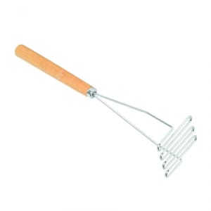 438-SLTMA012 12" Square Potato Masher w/ Wooden Handle