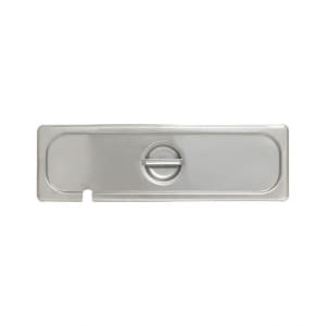 438-STPA5120CSL Half Size Long Steam Pan Cover - Notched, Stainless