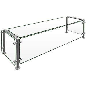 042-ED2004815 Full Service Mounted Food Shield - 48" x 15" x 18", Glass/Stainless...