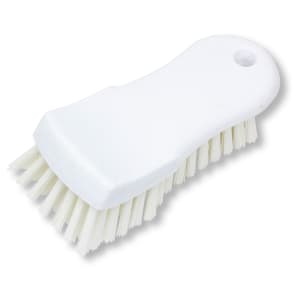 028-40521EC02 6" Cutting Board Brush - Polyester Bristles, White