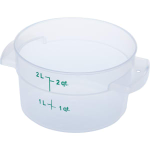 028-1096330 2 qt Round Storage Container - Clear