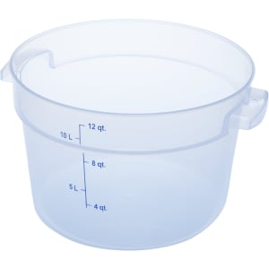 028-1096730 12 qt Round Storage Container - Clear